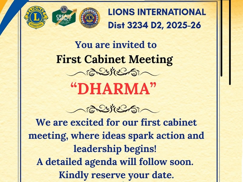 First Cabinet Meeting